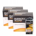 Kuuldeaparaadi patareid Duracell Activair DA312, 180 tk