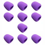 Mikrofoni kaaned, 10 tk, korduvkasutatavad, paksud, violetset v&auml;rvi