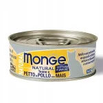 Kassikonserv Monge tuunika, kana ja maisiga, 80 g
