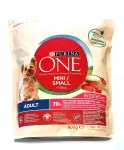 Purina One Mini Beef & Rice kuivtoit v&auml;ikestele koertele, 800 g