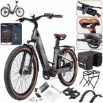 MIHOGO Air elektrijalgratas, 200 hj, 48V, 19,2 Ah, 40 km/h, Shimano, s&uuml;sinikkiust raam
