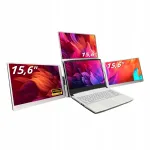 S&uuml;learvuti 3 x 15,6" IPS monitori komplekt USB-C, sobib 12"-17" s&uuml;learvutitele