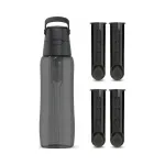 Veepudel filtriga DAFI SOLID 0,5 l must, s&uuml;sinikfiltriga, Tritan, BPA-vaba