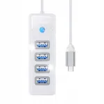 USB-C adapter Orico, 4 x USB 3.0, 5 Gb/s, 15 cm