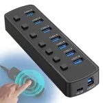 USB-jaotur 7 &uuml;hendusega, USB 3.0, RGB valgustusega, 5 Gb/s