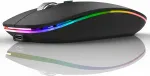 Juhtmevaba hiir UIOSMUPH, LED, USB, 2,4 GHz, Bluetooth, laetav, &otilde;huke