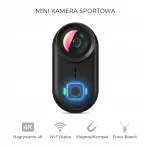 Mini kehakaamera GO9 4K WiFi magnetiline veekindel heli salvestusega