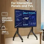 Liikuv ONKRON TV statiiv 70-110" ratastega VESA 1000x800