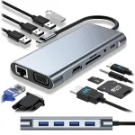 USB-C jagaja, alumiinium, mitme s&uuml;steemi tugi, 11W