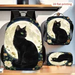 Seljakott &bdquo;Black Cat Full Moon&ldquo; koos &otilde;lakoti ja pliiatsikarviga