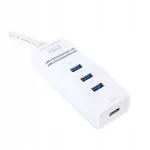 USB jagaja OMEGA 3.0, 4 pesa, valge [42463]