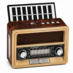 Kaasaskantav retrostiilis k&ouml;&ouml;giraadio Bluetoothi, USB ja FM-iga