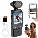 Sportkaamera 1080P WiFi USB 360&deg; p&ouml;&ouml;rleva objektiiviga ja 32GB TF-kaardiga