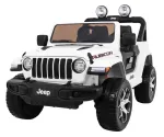 Laste elektriauto Jeep Wrangler Rubicon, valge, puldiga