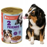 M&auml;rgtoit koertele 2 Friends pardilihaga, 71% lihat&uuml;kke, 1240 g