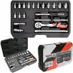YATO 20-osaline t&ouml;&ouml;riistade komplekt 1/4'' ratastega