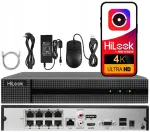 HiLook Hikvision NVR-8CH-5MP/8P IP salvestusseade 8xPoE kuni 8Mpx