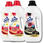 SOFIN vedelpesuaine mustadele ja v&auml;rvilistele riietele, 1,5 l x 3 (90 pesukorda)