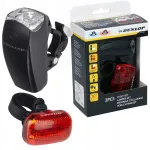Jalgratta LED tuled ees ja taga DUNLOP