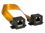 LogiLink RJ45 (8P8C) akna LAN-&uuml;hendus, pistik-pistik, 23 cm, 0,3 mm