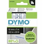 Iseteipuv lint Dymo 45014, 12 mm, valge sinise tekstiga