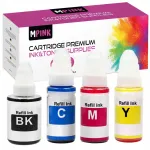 Tintikomplekt Canon GI-490, 4 v&auml;rvi, sobib PIXMA G1400/G1411/G2200/G2400/G3400/G3415 printeritele