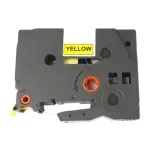 Kleepuv teip BROTHER TZE-S631, 12 mm, kollane musta tekstiga, &uuml;hilduv