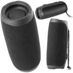 Bluetooth k&otilde;lar STREETZ S350, 2x10 W, AUX, micro SD, must