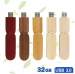 USB-m&auml;lupulk 32GB 3.0, puidust, kaanega, 5 disaini