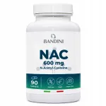 Toidulisand Bandini NAC N-Aset&uuml;&uuml;lts&uuml;steiin 600 mg, 90 tabletti