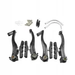 V-Brake jalgratta piduriklotsid, 110 mm, mustad, komplekt