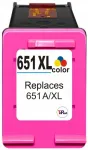 HP 651 XL v&auml;rviline tindikassett, sobib HP OfficeJet 202, Deskjet Ink Advantage 5575, 5645
