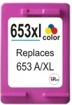 HP 653 XL v&auml;rviline tint 1275, 2374, 2375, 2775, 2776, 6075, 6475 printeritele