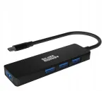 USB-C jagaja Silver Monkey, 4 x USB 3.0, must