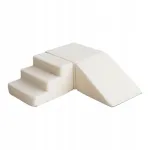 Pehmed ruudukujulised m&auml;nguasjad lastele, 3-osaline komplekt, boucle kreemjad