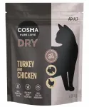 COSMA kuiv kassitoit kalkuniliha ja kanaga, 400 g