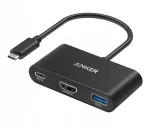 Pistikupesa hub Anker PowerExpand 3in1: USB-C, HDMI 4K, USB-A 3.2 Gen.1, USB-C PD