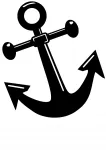 Auto kleebis taustata ANCHOR, 21 x 18,6 cm