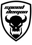 Taustata kleebis SPEED DEMON, 21 x 15,7 cm, autole, mootorrattale, kiivrile, pagasnikule