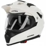 Motorratturi kiiver ACERBIS Adventure Flip FS-606, valge, XL (61-62 cm), topelt varjukiga