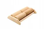 Puidust jalad masseeriv rullalune koos alusega, 4 rulli, suur, ECO