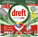 N&otilde;udepesumasina kapslid Dreft Platinum Plus 3in1 Anti-Matt, 2 x 16 tk