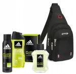 Meeste kingituskomplekt Adidas Pure Game 4in1 koos kosmeetika ja kotiga