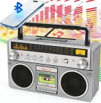 Kaasaskantav retro raadio Bluetooth, FM, AM ning laetava akuga