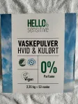 HELLO Sensitive pesupulber valgetele ja v&auml;rvilistele riietele, 53 pesukorda, 2,25 kg, Taani