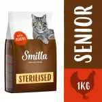 Kuiv kassitoit Smilla steriliseeritud vanematele kassidele linnulihaga, 1 kg