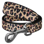 Koerarihm WAUDOG, nailon, 20 mm x 122 cm, leopardimustriga