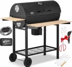S&ouml;egrill Garden Barrel GR&Ouml;NER termomeetri ja XXL 71x37 cm restidega