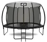 Batuut AGA BLACK MAX, 430 cm, kaitsev&otilde;rkudega