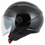 Avatud kiiver MTR Demi-Jet 8 XXL (62), must klaasi ja p&auml;ikeseliblikaga, motorollerile/chopperile